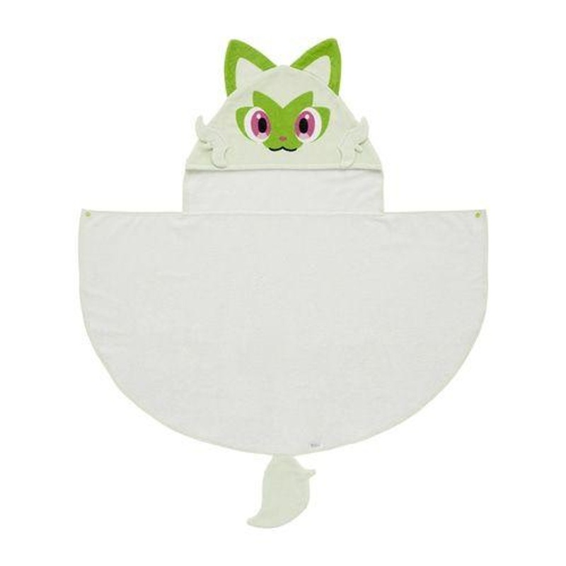 Pokemon Center Original Hood & Tailed Towel Sprigatito