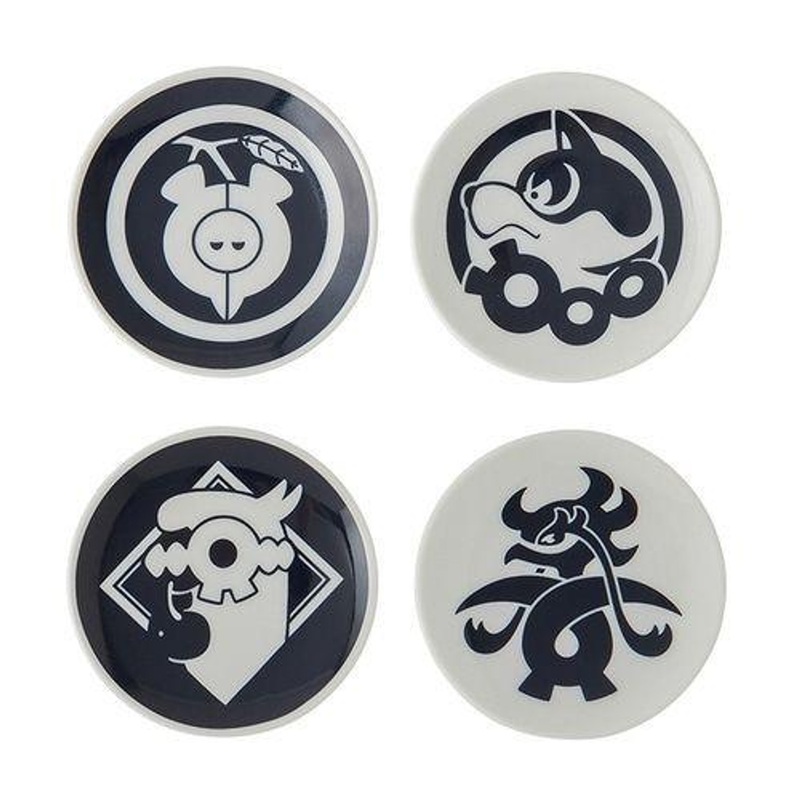 Pokemon Center Original Set Of 4 Small Plates Kitakami Countryside Pecharunt Set