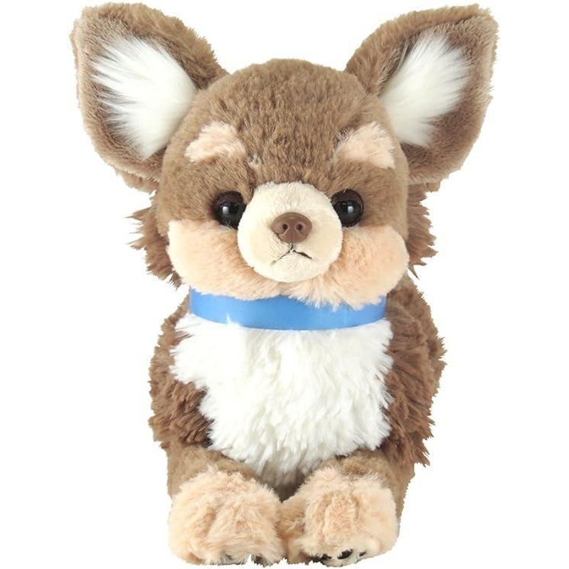 Sunlemon Plush Doll Knee Dog Brown Chihuahua