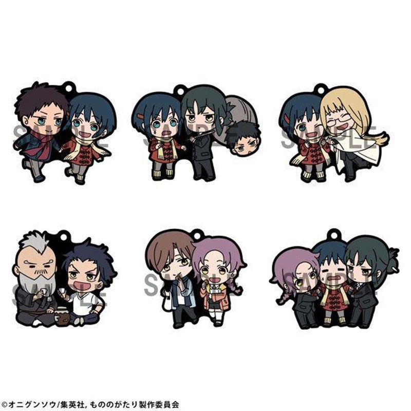 MegaHouse Rubber Mascot Buddy Colle Malevolent Spirits: Mononogatari 6pcs Box