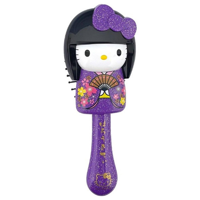 Sanrio Kokeshi Kitty Hairbrush Lame PU