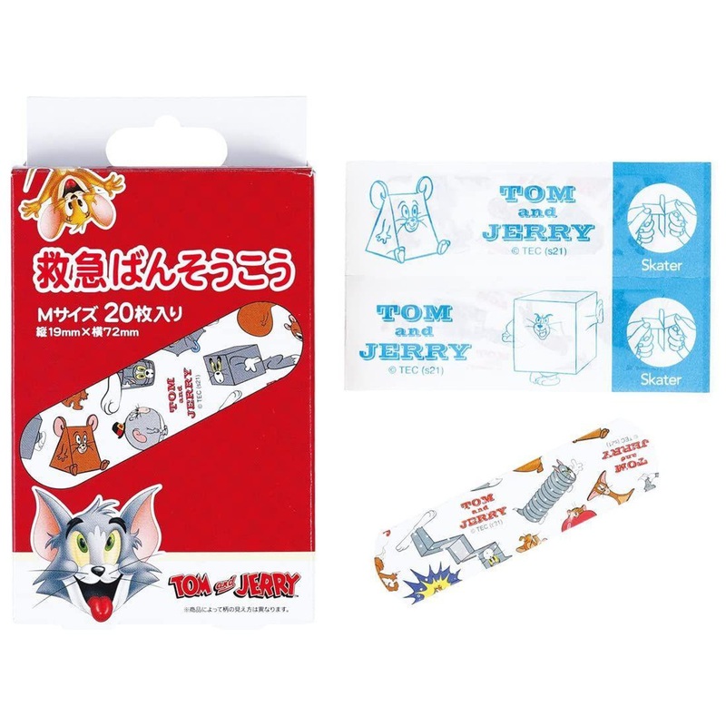 Skater Tom & Jerry Emergency Band-Aid (M Size)