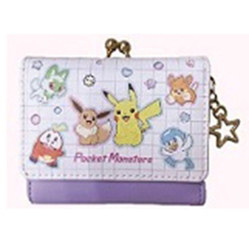 Sun Art Pokemon Coin Purse Mini Wallet PM-4278 Purple