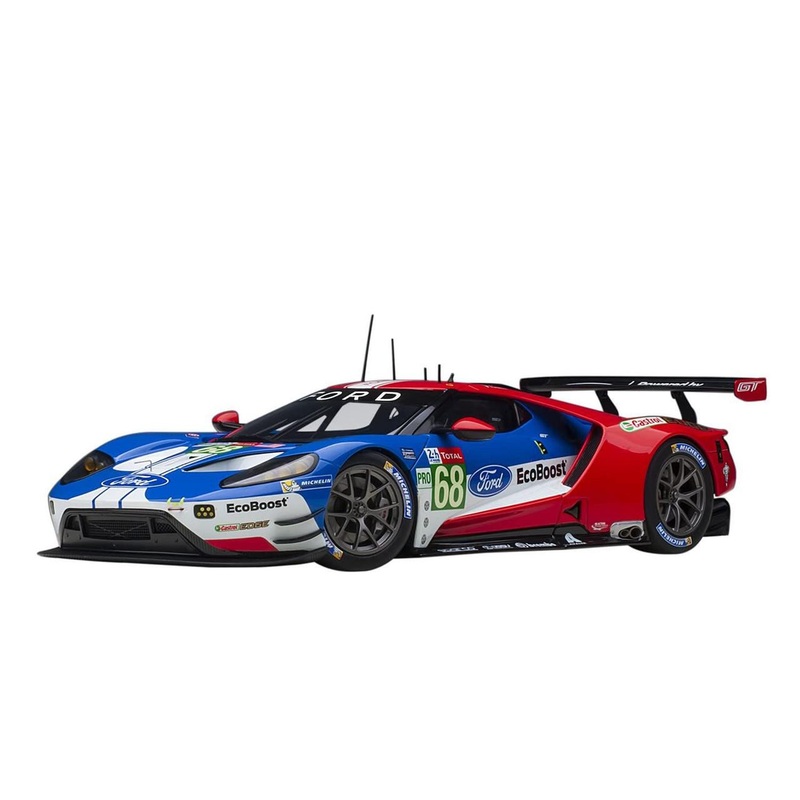 AUTOArt 1/18 Ford GT ’19 #68 (Le Mans 24 Hours) (Blue/White/Red) Finished Model