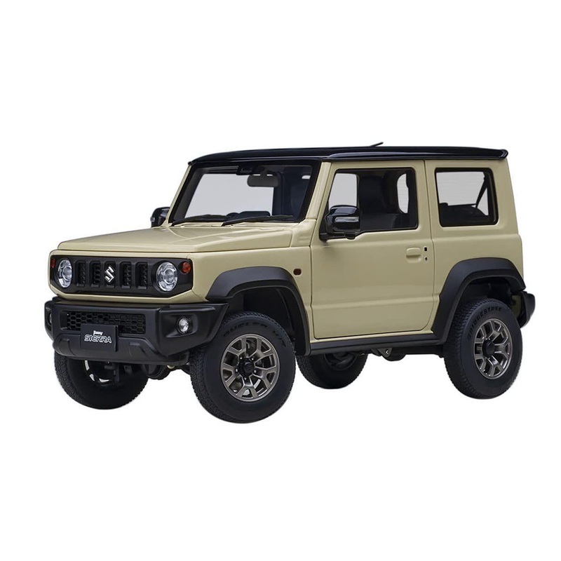 AUTOArt 1/18 Suzuki Jimny Sierra (JB74) (Ivory Metallic/Black Roof) Finished Model