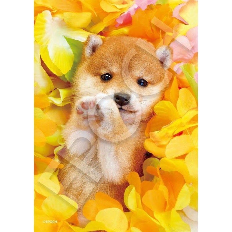 Epoch 04-301 Jigsaw Puzzle Floral Puppy (216 Small Pieces)