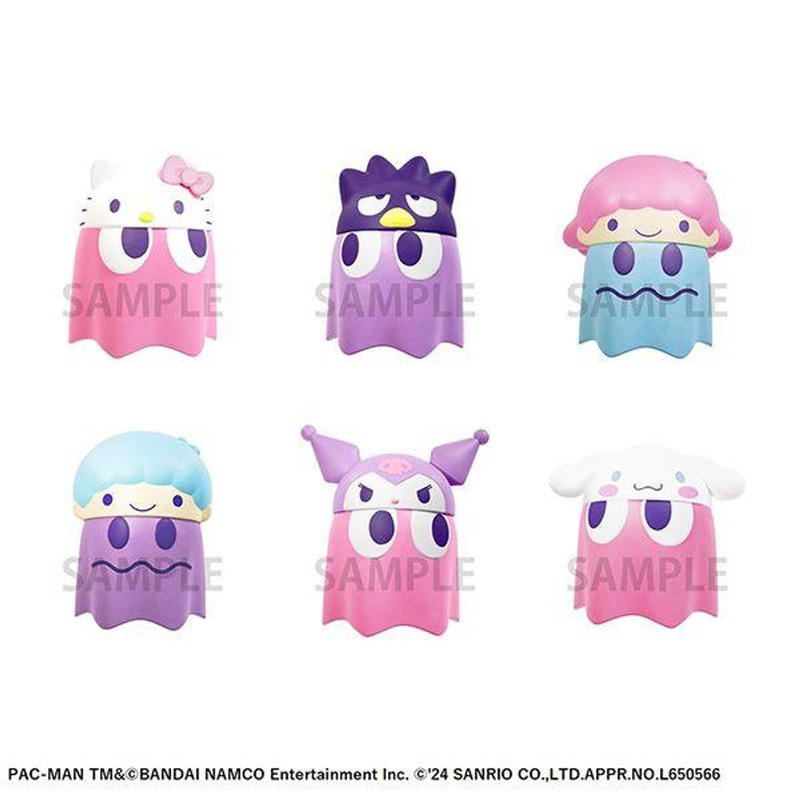 MegaHouse Pacman x Sanrio Characters Chibi-Collect Figures Vol.2 6Pcs Box