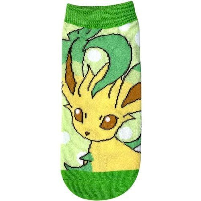 Pokemon Center Character Socks Leafeon Dot Ladies (23-25cm)