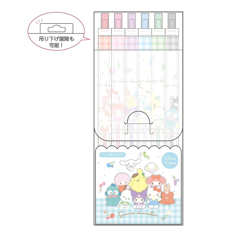 T’s Factory Sanrio Characters Knock Style Gel Pen Flower / Set