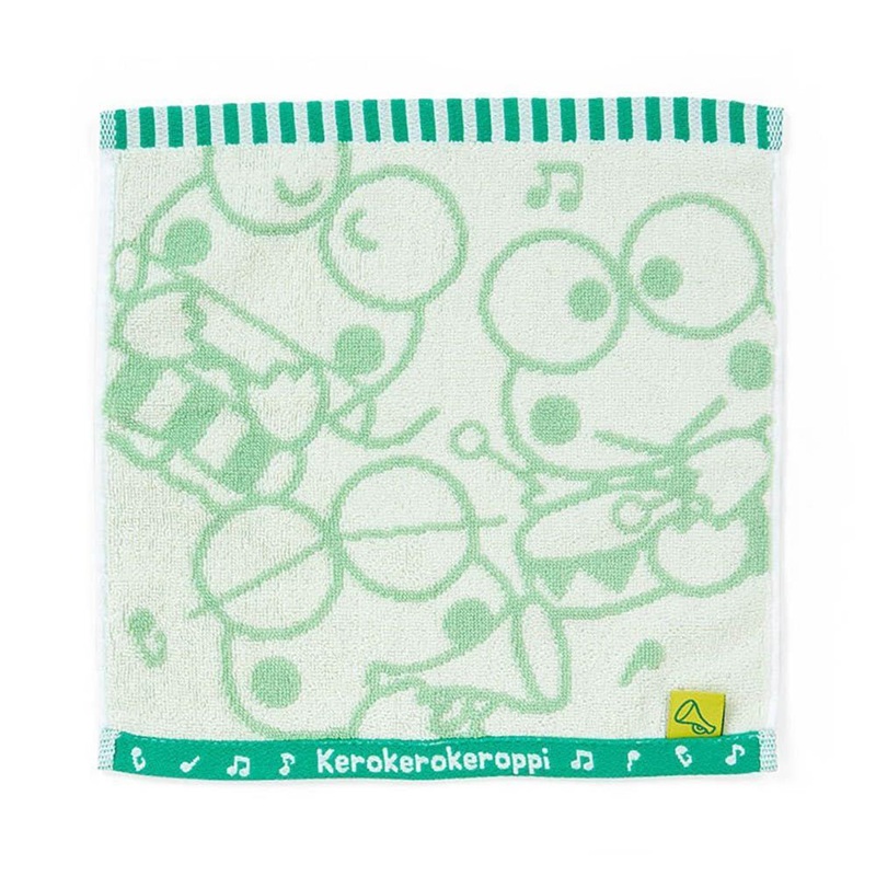 Sanrio KeroKeroKeroppi Petit Towel (Cheerful with Singing and Dancing) 909220