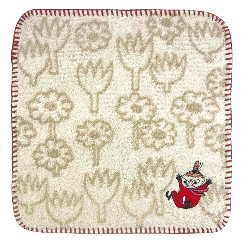 T’s Factory Moomin Stitch Mini Towel Little My Ivory