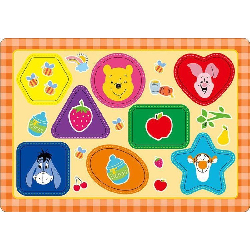 Tenyo DC08-132 Jigsaw Puzzle Disney Pooh I Love Pooh Bear (8 Pieces)