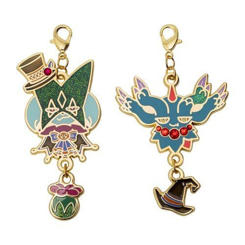 Pokemon Center Original Charm 2 Piece Set  Halloween Trick Or Trick  Meowscarada & Flutter Mane