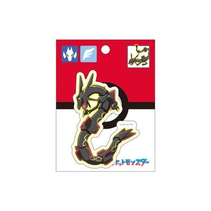 Pokemon Center Sticker Black Rayquaza Of The Six Heroes