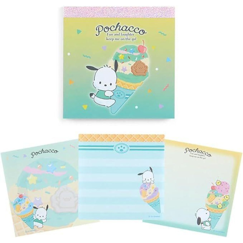 Sanrio Memo Pad Pochacco (Ice Cream Party) (60 sheets)