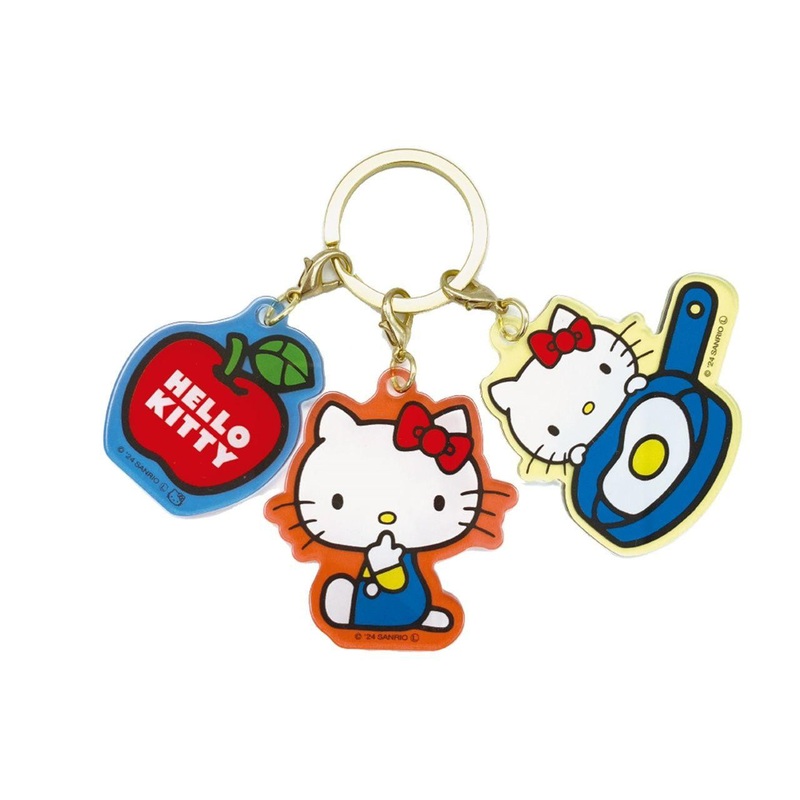T’s Factory Sanrio 3 Charm Key Holder Cooking Hello Kitty