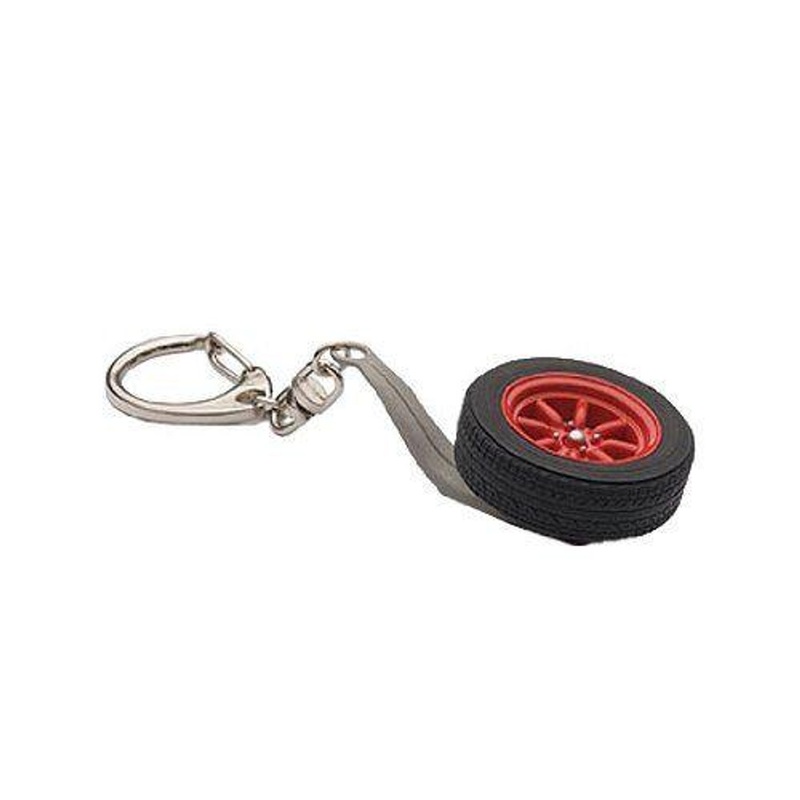 AUTOArt 8 Spoke Wheel Keychain (Red)