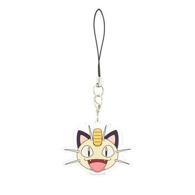 Pokemon Center Mobile Acrylic Strap Meowth