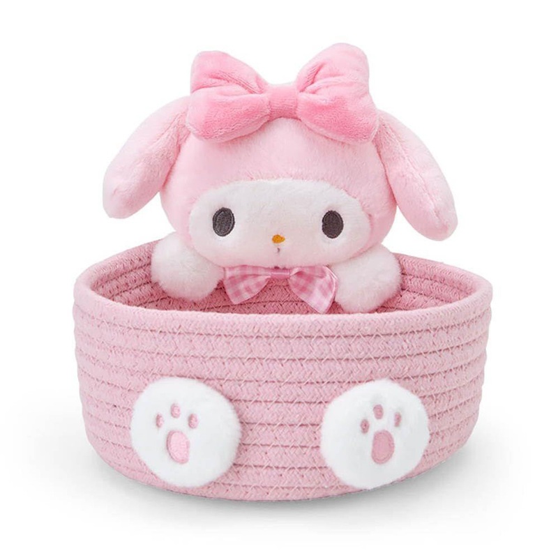 Sanrio My Melody Mascot Rope Basket M Storage 886629