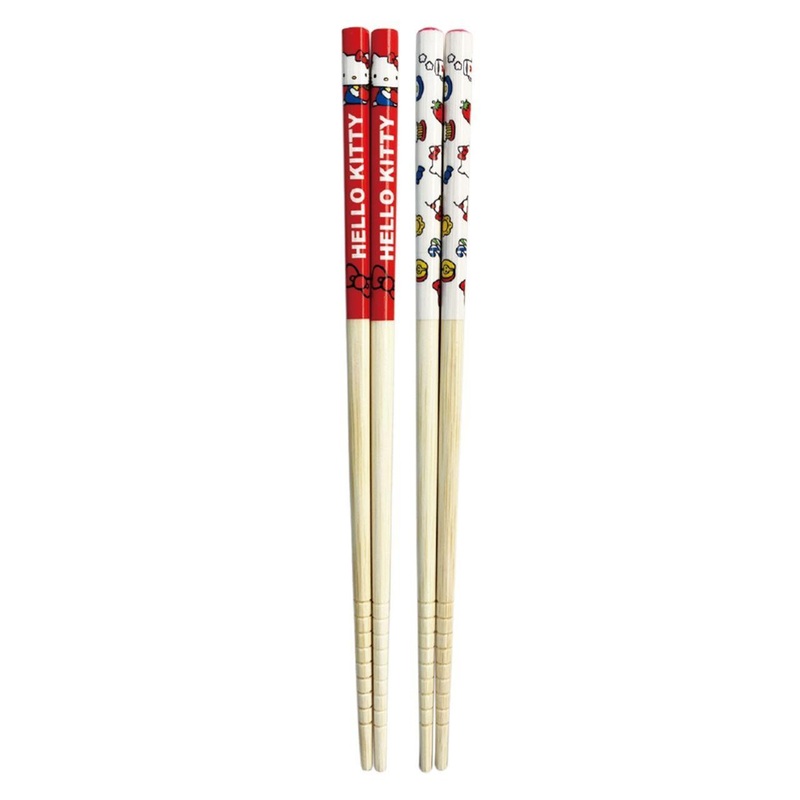 T’s Factory Sanrio Pair Bamboo Chopsticks (21cm) RD