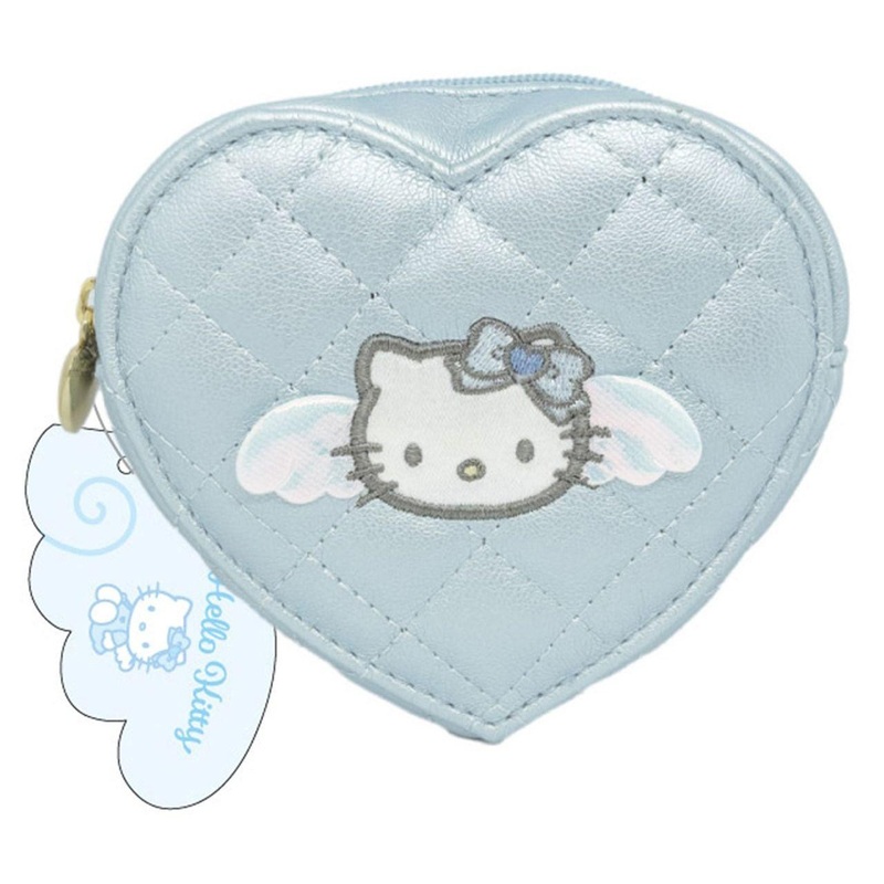 TCP Hello Kitty Angel Quilting Heart Coin Case Blue