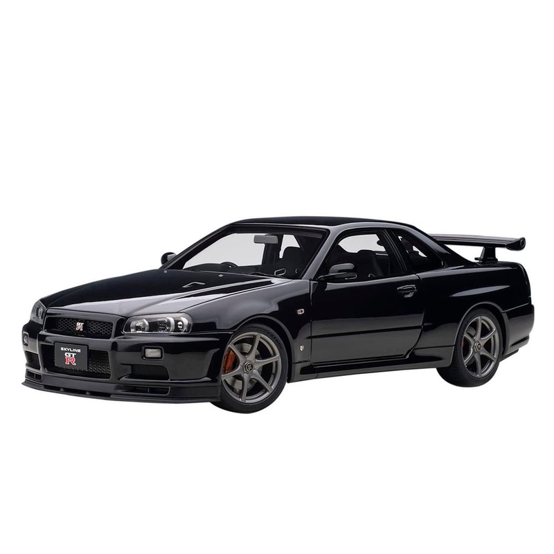 AUTOArt 1/18 Nissan Skyline GT-R (R34) V Spec II (Black Pearl) Finished Model
