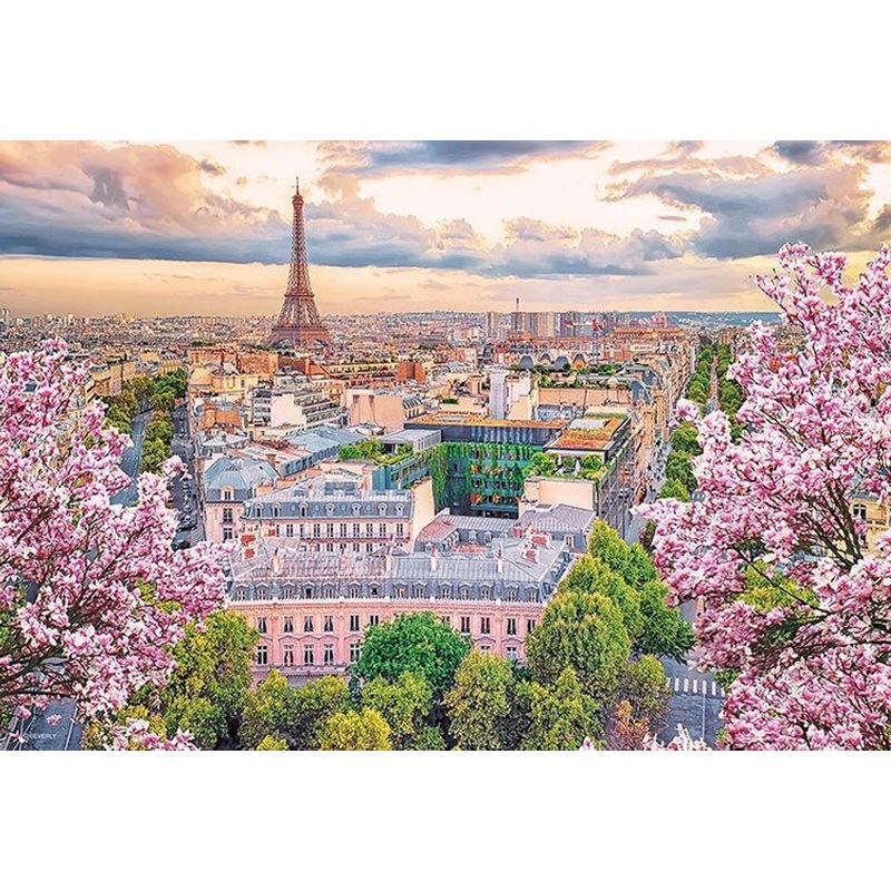 Beverly 500S-021 Jigsaw Puzzle Blooming Paris (Overseas Scenery) (500 Small Pieces)