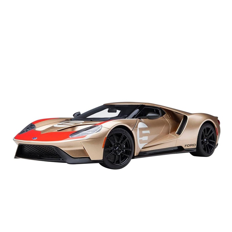 AUTOArt 1/18 Ford GT Holman-Moody Heritage Edition (Gold/Red) Finished Model